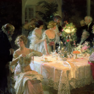1913 Grun The End of Dinner